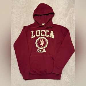 Lemon Collection NWOT M Adult Maroon Graphic Hoodie